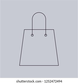 Shopping Bag vector icon. Modern, simple, isolated, flat best quality icon for web site designs or mobile apps. Vector illustration.