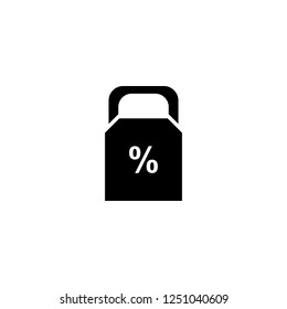 shopping bag vector icon. shopping bag sign on white background. shopping bag icon for web and app