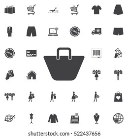 shopping bag vector icon. Universal Shop set of icons for web and mobile