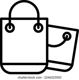 Shopping bag Vector Icon which is suitable for commercial work and easily modify or edit it
