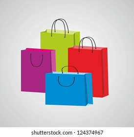 shopping bag , vector illustration
