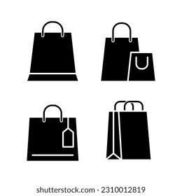 Shopping bag vector illustration logo template for many purpose. Isolated on white background.