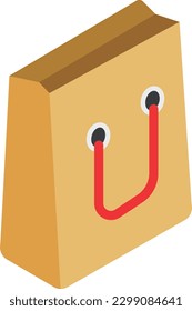 shopping bag Vector illustration on a transparent background. Premium quality symbols. Flat icons for concept and graphic design.