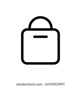 Shopping bag vector illustration. Suitable for various designs related to the retail industry, e-commerce, promotions, or shopping activities.