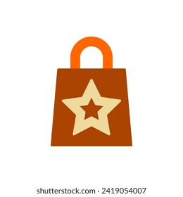 Shopping bag vector illustration. Suitable for various designs related to the retail industry, e-commerce, promotions, or shopping activities.