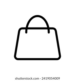 Shopping bag vector illustration. Suitable for various designs related to the retail industry, e-commerce, promotions, or shopping activities.