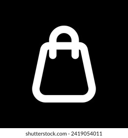 Ilustración vectorial de la bolsa de compras. Adecuado para diversos diseños relacionados con la industria minorista, comercio electrónico, promociones o actividades de compra.