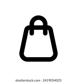 Shopping bag vector illustration. Suitable for various designs related to the retail industry, e-commerce, promotions, or shopping activities.