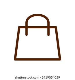 Shopping bag vector illustration. Suitable for various designs related to the retail industry, e-commerce, promotions, or shopping activities.