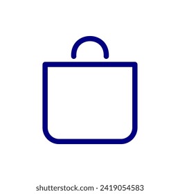 Ilustración vectorial de la bolsa de compras. Adecuado para diversos diseños relacionados con la industria minorista, comercio electrónico, promociones o actividades de compra.