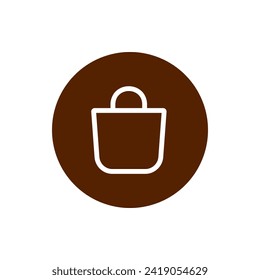 Shopping bag vector illustration. Suitable for various designs related to the retail industry, e-commerce, promotions, or shopping activities.