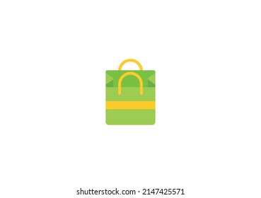 Shopping bag Vector Isolated Emoticon. Shopping bag Icon