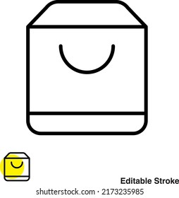 Shopping Bag Vector Line Icon