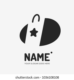 Shopping bag. Vector logo design. Business concept icon.