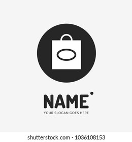 Shopping bag. Vector logo design. Business concept icon.