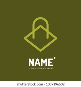 Shopping bag. Vector logo design. Business concept icon.