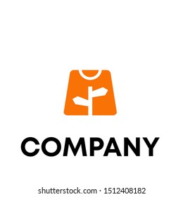 Shopping bag. Vector logo design. Business concept template