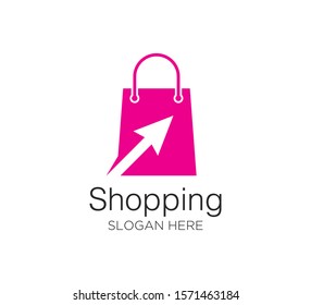 shopping bag vector logo design template