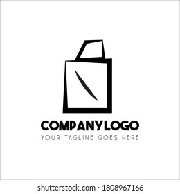 shopping bag vector logo used for company