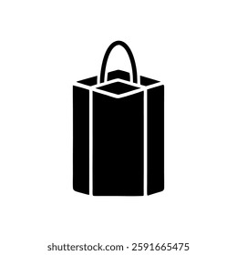 shopping bag vector on white background