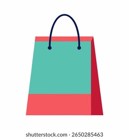 Shopping bag vector on white background 
