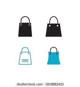 shopping bag vector template icon design
