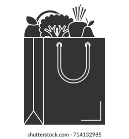 shopping bag with vegetables