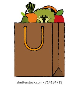 shopping bag with vegetables