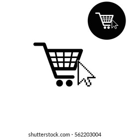shopping bag  - white vector icon