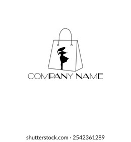 Shopping Bag with Woman Logo