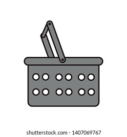Shopping bag/basket icon. Symbols from supermarkets, online stores, shopping stores, and trade.