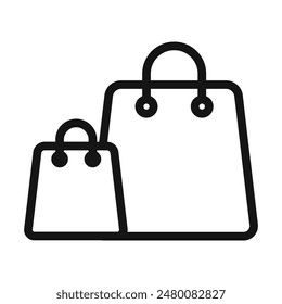 Shopping Bags Icon Ideal for Retail Marketing