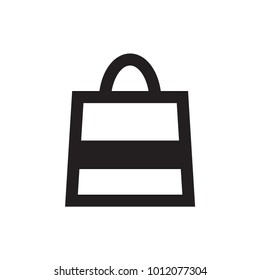 Shopping bags icon, isolated on white background