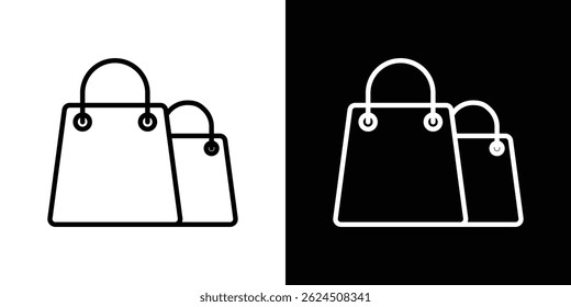 Shopping Bags icon. Logotype vector set
