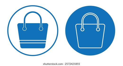 shopping bags icon set. different shape of shopping icon. shopping bags icon with flat design eps 10.