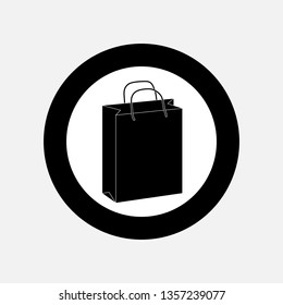shopping bags icon vector illustration.