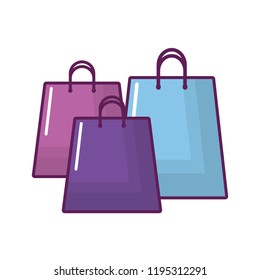 shopping bags isolated icon