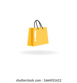 Shopping bags on a white background