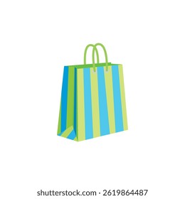 shopping bags paper bag gift shopper symbol sign icon cart vector illustration