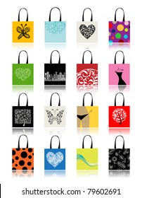 Shopping bags set for your design