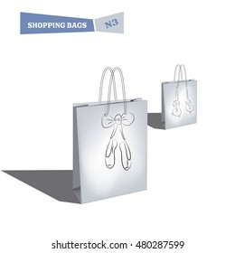 Shopping Bags. Vector Illustration.