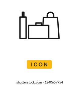 Shopping bangs black friday vector icon