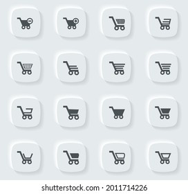 Shopping Bascket icon set for web sites and user interface