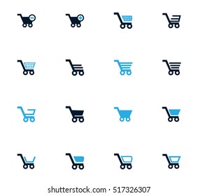 Shopping Bascket icon set for web sites and user interface