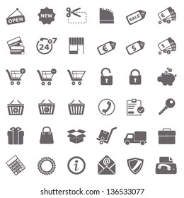 Shopping basic icons