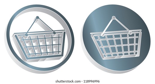 shopping basket, 3d