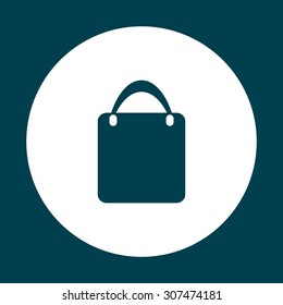 Shopping basket, bag. icon. vector design