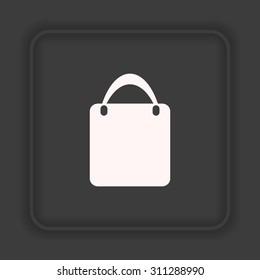 Shopping basket, bag. icon. vector design