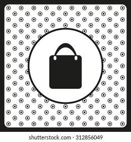 Shopping basket, bag. icon. vector design