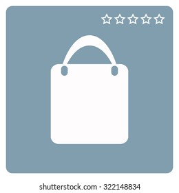 Shopping basket, bag. icon. vector design